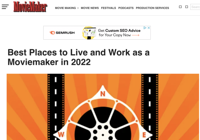 moviemaker magazine webpage screenshot